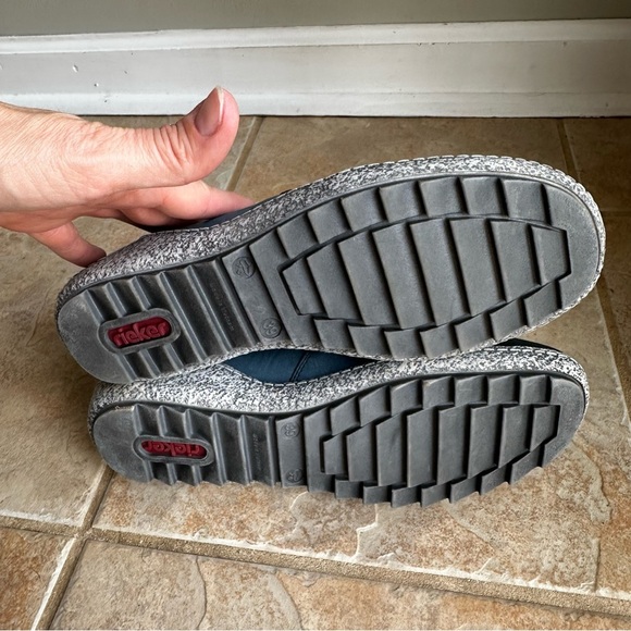 Rieker-Switzerland Liv Zip Blue Bootie Z7582 - Picture 10 of 10